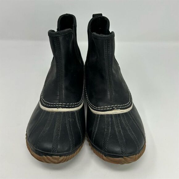 Sorel Women's Out N About Chelsea Black Waterproof Slip On Boots Size 11 - Picture 5 of 13